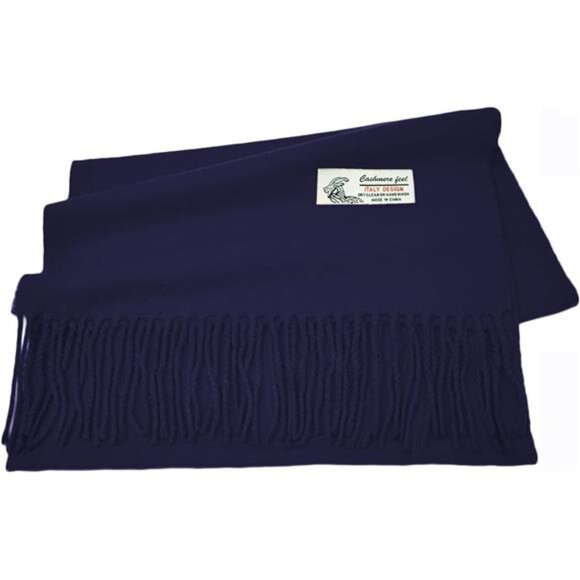 New Glory Max Unisex Plain Solid Color Winter Scarf Cashmere Feel Soft Classic - Picture 4 of 6